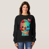 Unique Cute RainbowCore Valentines Day Sweatshirt (Vorne ganz)