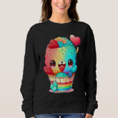 Unique Cute RainbowCore Valentines Day Sweatshirt (Vorderseite)