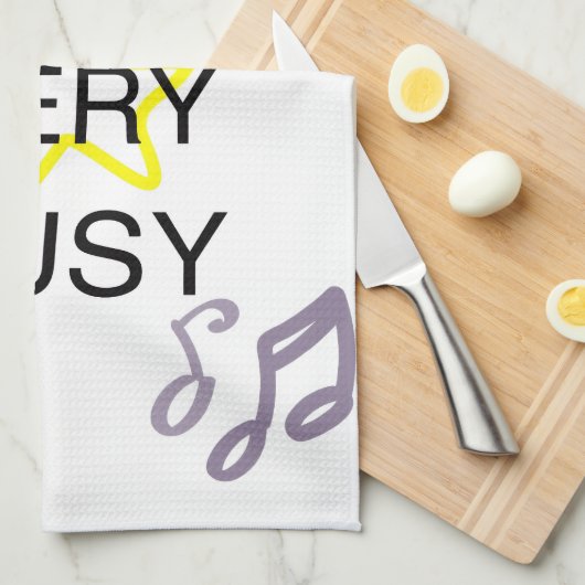 Unique Designs Iam Very Busy Geschirrtuch (Viertel Falte)