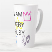 Unique Designs Iam Very Busy Milchtasse (Rechte Ecke)