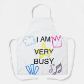 Unique Designs Iam Very Busy Schürze (Vorderseite)