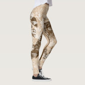 Unique Dessert Ephemera Camouflage Pattern Leggings (Rechts)