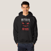 Unique Devil Mind Hoodie - Edgy Graphic (Vorne ganz)