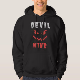 Unique Devil Mind Hoodie - Edgy Graphic