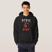 Unique Devil Mind Hoodie - Edgy Graphic (Vorne ganz)