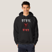 Unique Devil Mind Hoodie - Edgy Graphic (Vorne ganz)