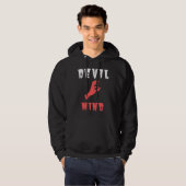 Unique Devil Mind Hoodie - Edgy Graphic (Vorne ganz)