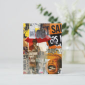 Unique Do Not Pet Fish Screaming Mixed Media Postkarte (Stehend Vorderseite)