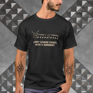 Unique Drummer Rudiment Musician T - Shirt