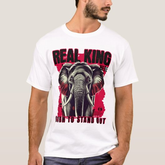 Unique Elephant Motivational and Inspiring Design T-Shirt (Vorderseite)