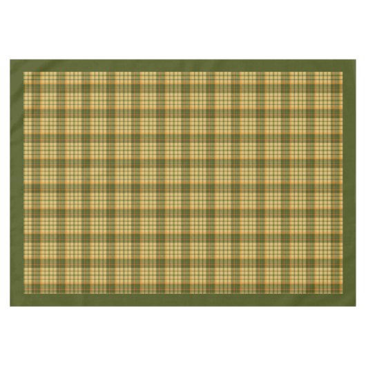 Unique Fall Autumn Tablecloth Elegant Checkered Tischdecke (Vorderseite (Horizontal))