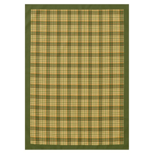 Unique Fall Autumn Tablecloth Elegant Checkered Tischdecke (Vorderseite)
