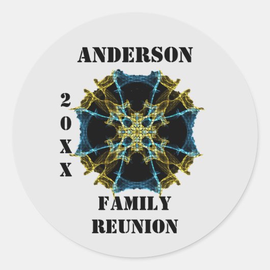 Unique Family Runion Celestial Umschlag Aufkleber (Vorderseite)