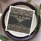 Unique fancy minimalist boho modern wedding  serviette