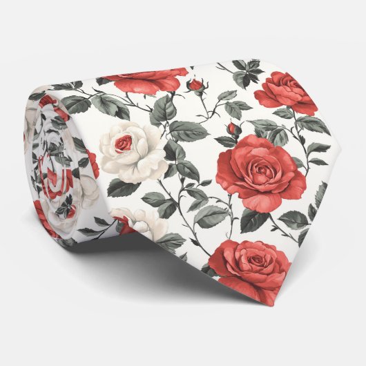 Unique Fathers Day Gift Rose Krawatte (Gerollt)