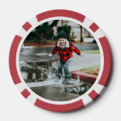 Unique Father's Day Gifts Custom Photo Pokerchips (Rückseite)