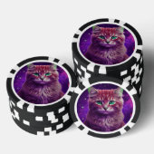 Unique Feline Design Game Pokerchips (Stapel)