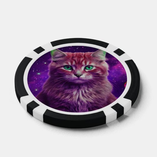 Unique Feline Design Game Pokerchips (Einzeln)