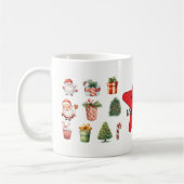 Unique festive  modern christmas holiday  kaffeetasse (Links)