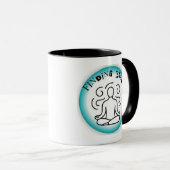 Unique Finding Peace Art Designs - Happy Shopping Tasse (VorderseiteRechts)