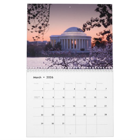 Unique Fine Art Washington DC 2023 Kalender (Mär 2026)