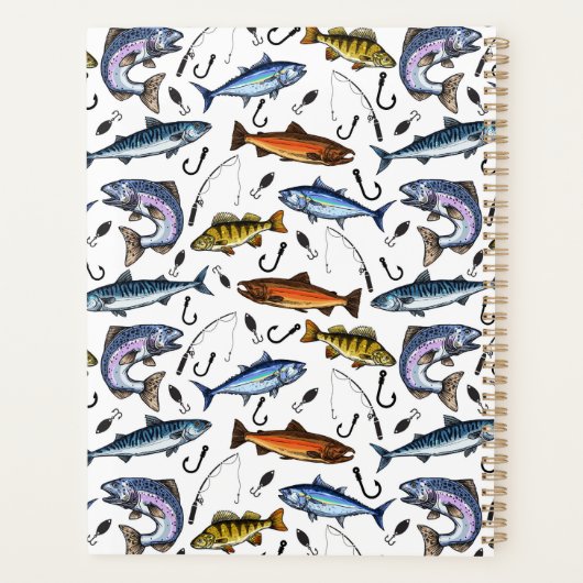 Unique Fishing Planner Journal Planer (Rückseite)