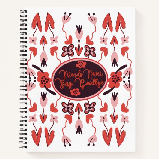 Unique FloralDesign Notizblock (Vorderseite)