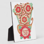 Unique FloralDesign Style Fotoplatte (Seite)