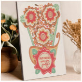 Unique FloralDesign Style Fotoplatte