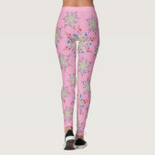 Unique Flower Pattern Designed Leggings (Rückseite)
