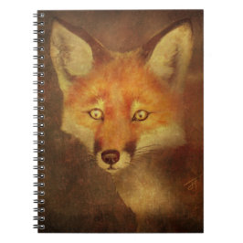 Unique Fox Art spiralgebunden Notizblock