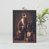 Unique Funny Adult Christmas Cards Feiertagskarte (Stehend Vorderseite)