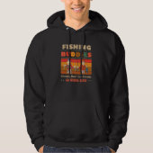 Unique Funny Buddies Friends Don't Go Alone Fishin Hoodie (Vorderseite)