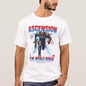 Unique Futuristic Cyber Robot Soldier Art Design T-Shirt (Vorderseite)