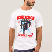 Unique Futuristic Cyber Robot Soldier Art Design T-Shirt (Vorderseite)