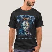 Unique Futuristic Sci-Fi Robot Digital Art Design T-Shirt (Vorderseite)