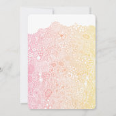 Unique Garden Scene Artist Birthday Corpeach Einladung (Rückseite)