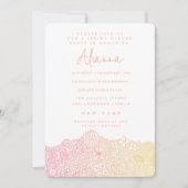 Unique Garden Scene Artist Birthday Corpeach Einladung (Vorderseite)