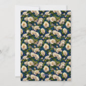 Unique Gardenias Flower Nature-Inspired Parties Einladung (Rückseite)