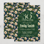 Unique Gardenias Flower Nature-Inspired Parties Einladung (Vorne/Hinten)