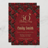 Unique Gardenias Inspired First Birthday Einladung (Vorne/Hinten)