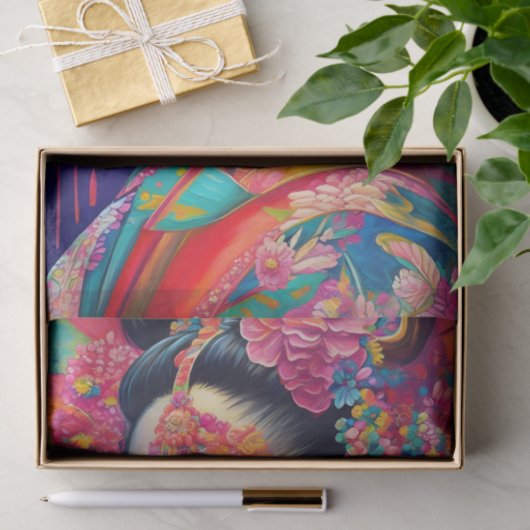 Unique Geisha Tissue Paper Seidenpapier (Geschenk)