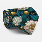 Unique Gift For Boyfriend Peonies Flower Krawatte (Gerollt)