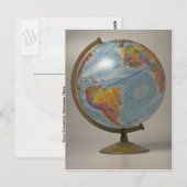 Unique Globe Postkarte (Vorne/Hinten)