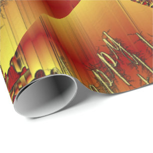unique, glossy Wrapping Paper, colorful, festive, Geschenkpapier