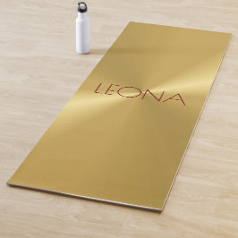 Unique Gold Metallic Personalien Yoga Mat Yogamatte