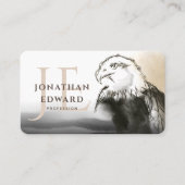 Unique Golden American Bald Monogram Visitenkarte (Vorderseite)