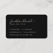 Unique Golden American Bald Monogram Visitenkarte (Rückseite)