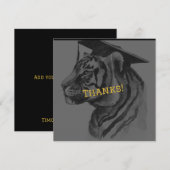 Unique Graduation Personalized Thank You Card Dankeskarte (Vorne/Hinten)