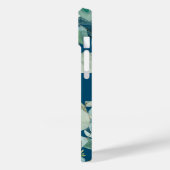 Unique Green Botanic Name Calligraphy Monogram Case-Mate iPhone Hülle (Rückseite / Links)